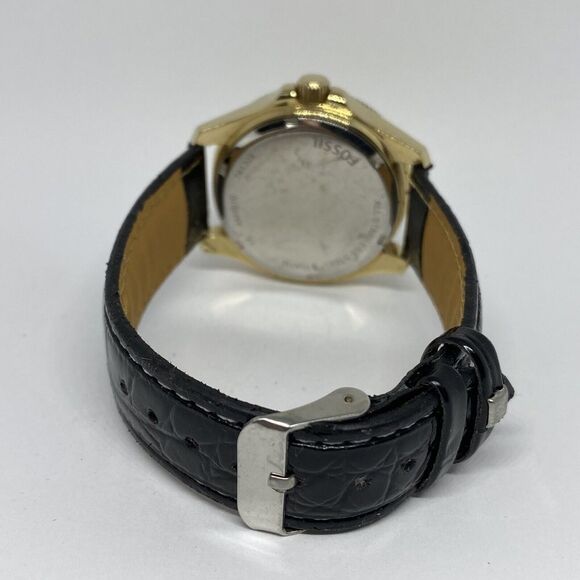 Fossil Cecile AM4510 Women's Black Leather Analog Dial Quartz Wrist Watch XR920 - Picture 10 of 12